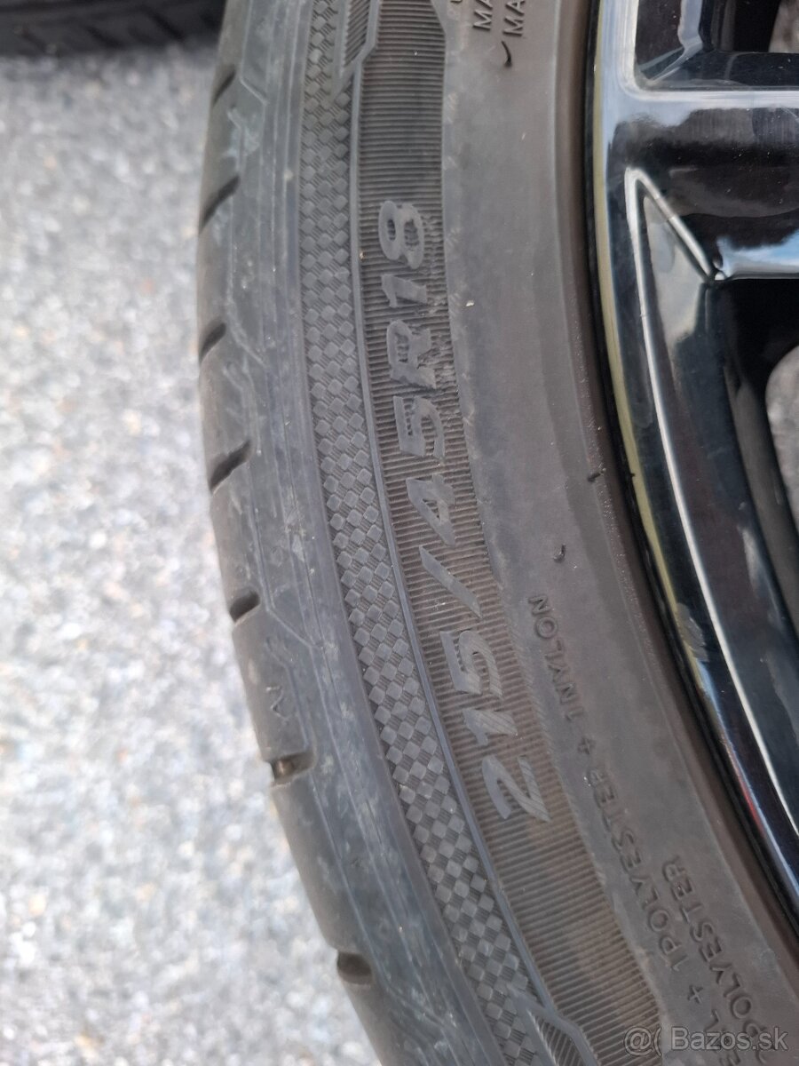 18"ELEKTRONY, ROZTEC 5x100,PNEU 215/45R18 - 2