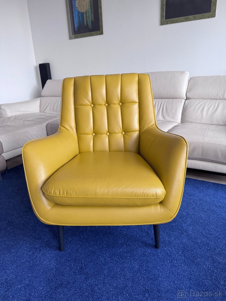 Dizajnové kožené kreslo - 2