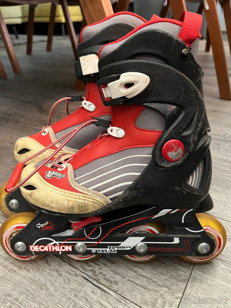 Detské inline korčule Decathlon veľ. EU 32-34 - 2
