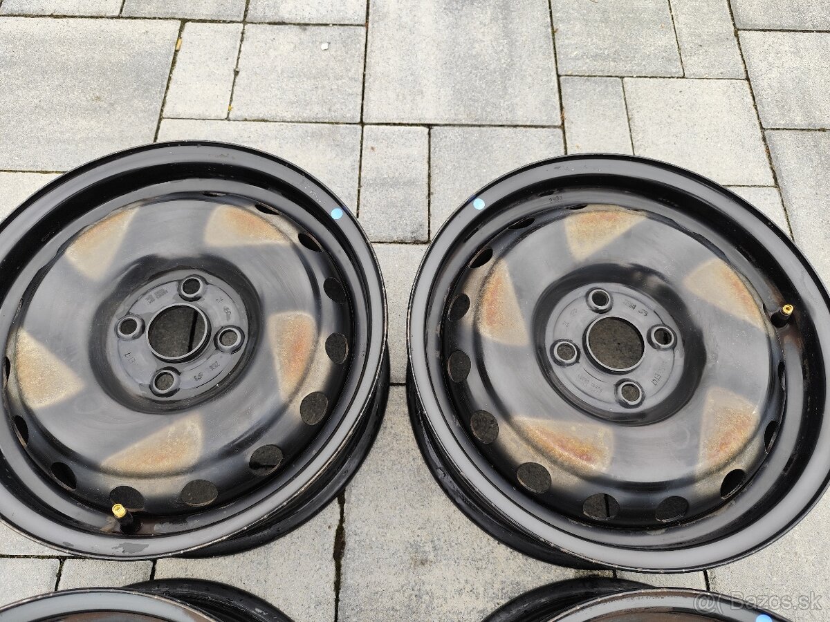 4x100 R15 Plechové disky - 2