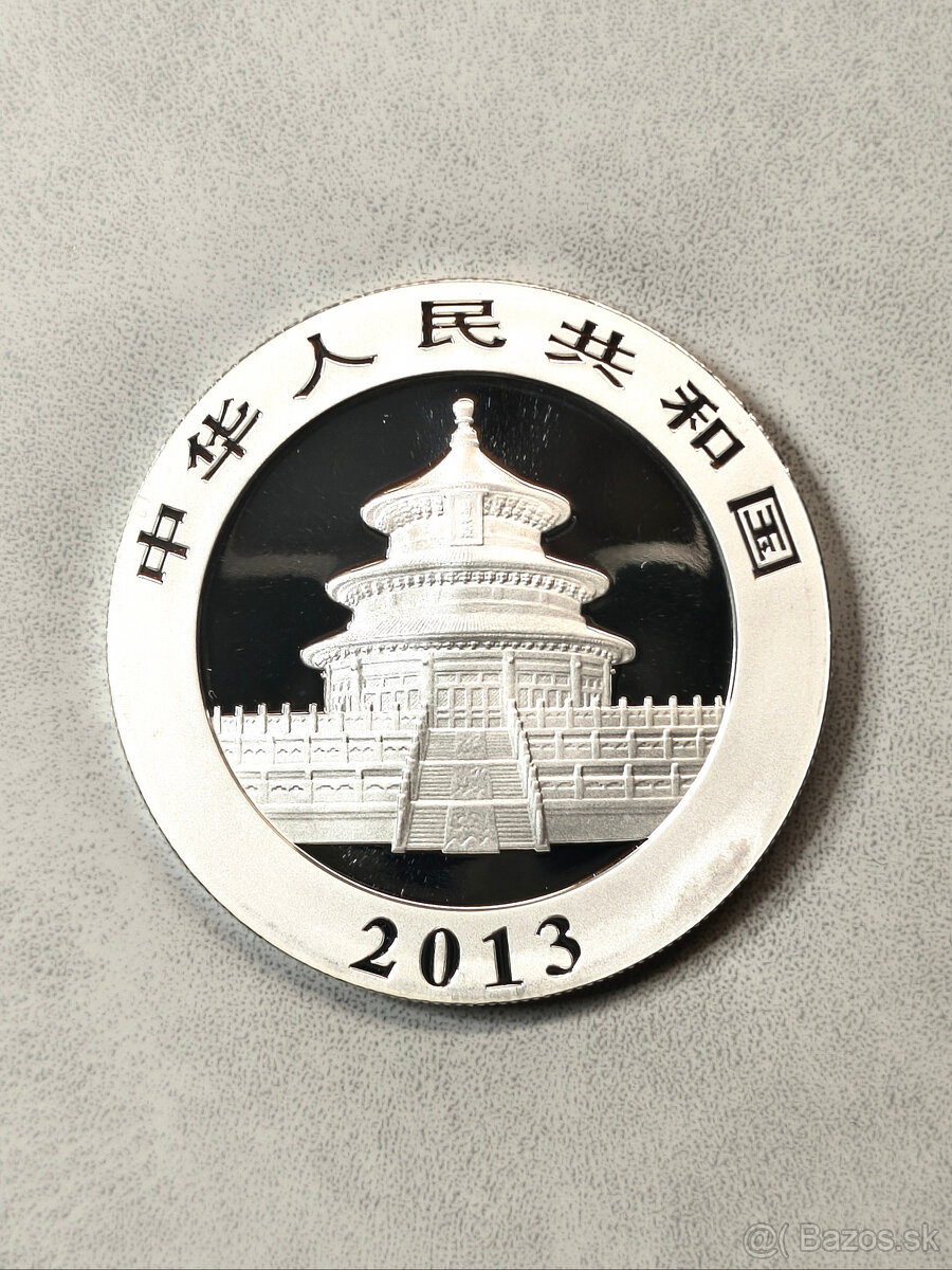 Strieborná minca Panda 2013, 1oz , 999 - 2
