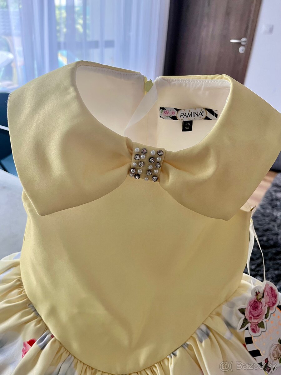 Nádherné spoločenské šaty pre dievčatko s kabelkou - Nové - 2