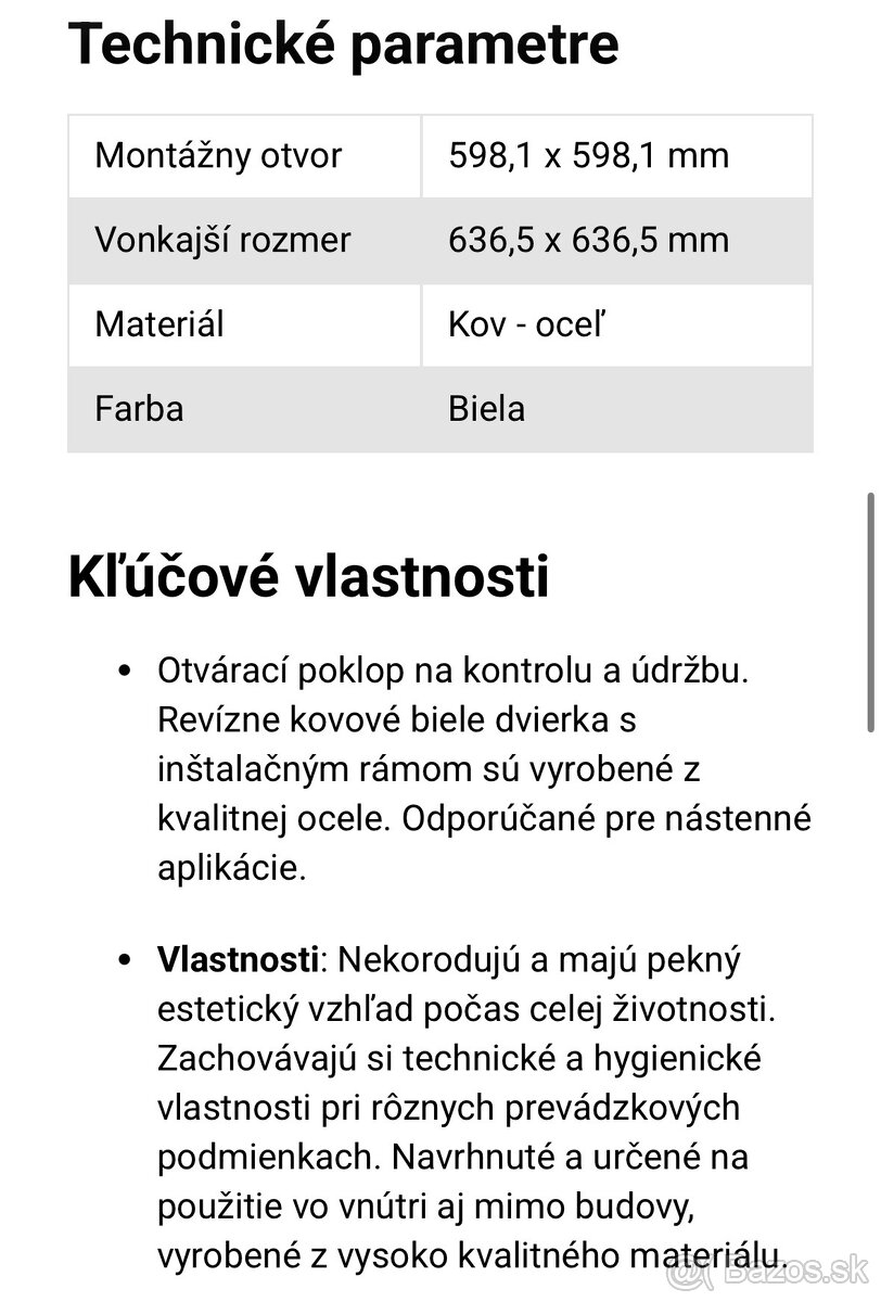 Revízne dvierka - 2