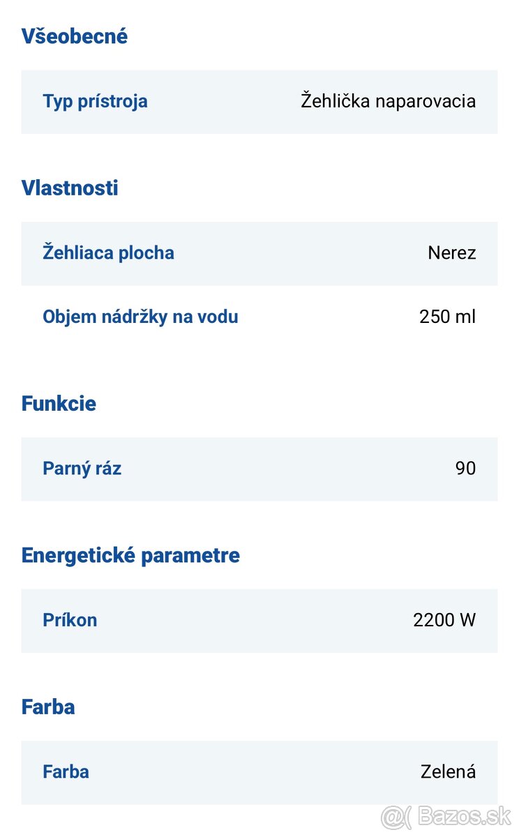 Naparovacia žehlička Electrolux - 2