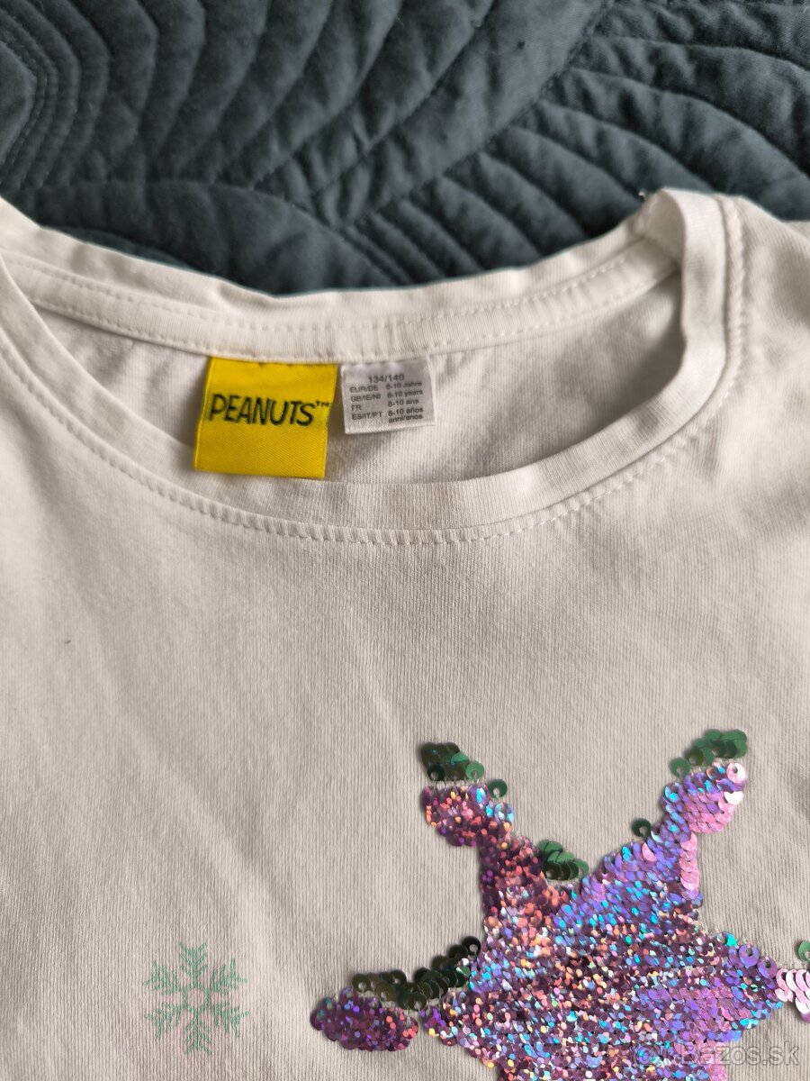 Tričko Peanuts vel. 134/140 - 2
