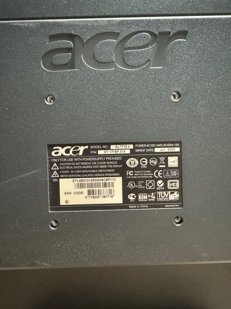 17" LCD monitor Acer / Samsung - 2
