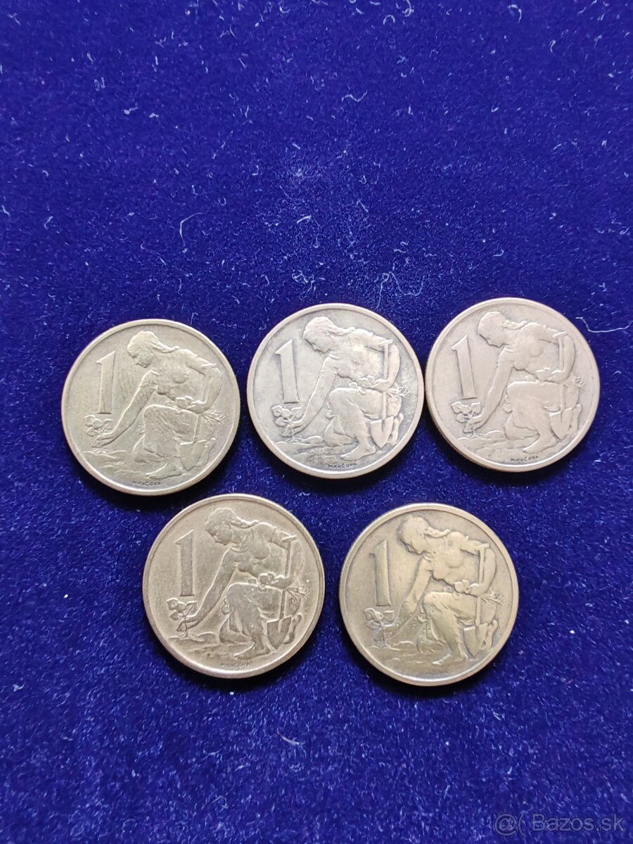 Mince čssr 1kčs 1961 - 2