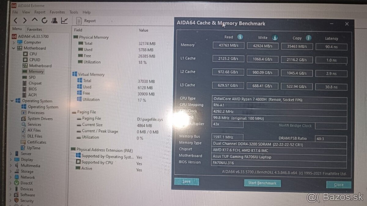 SO-DIMM Samsung 32GB 16GBx2 DDR4 PC3200 Do notebookov - 2