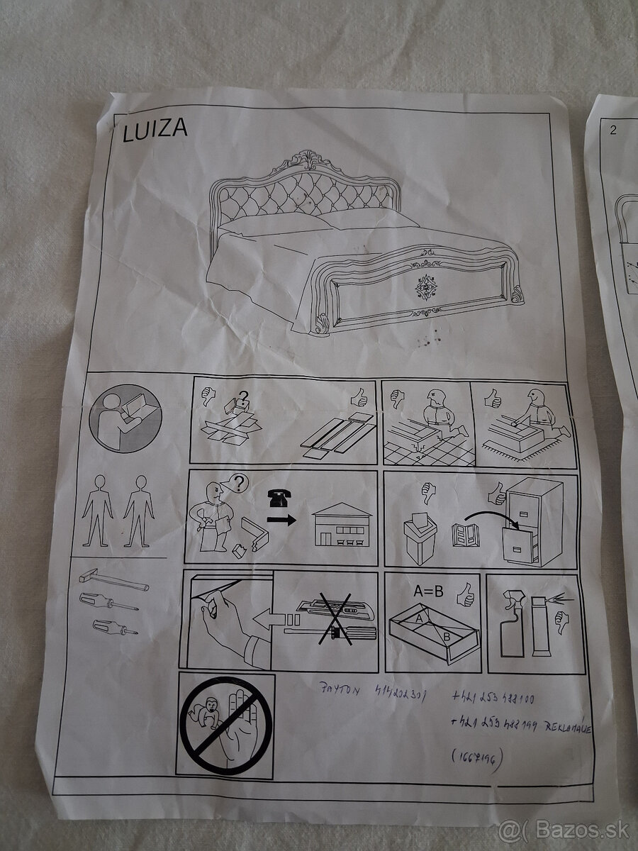 Manželská posteľ LUIZA - 2