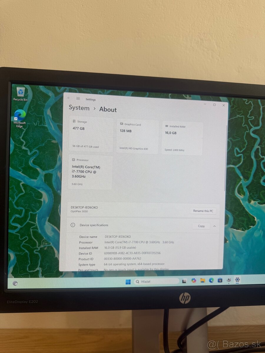 Výkonná pc zostava i7 s monitorom, 16Gb RAM a ssd diskom - 2