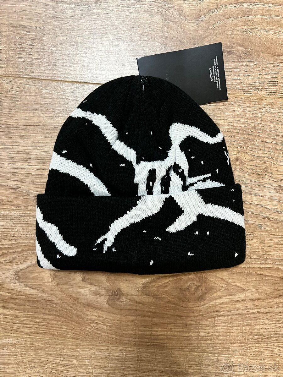 Zimna ciapka Arcteryx Grotto Beanie Black/White - 2