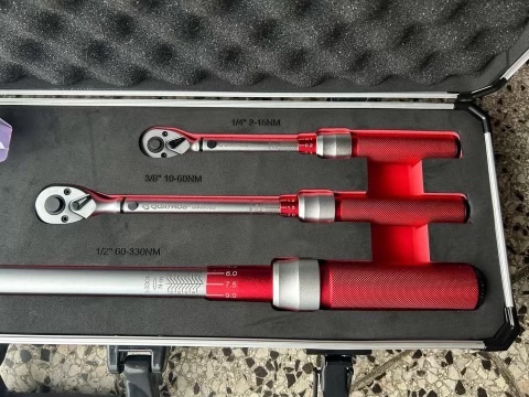 Momentové kľúče QUATROS sada 3ks, 2-330Nm - 2