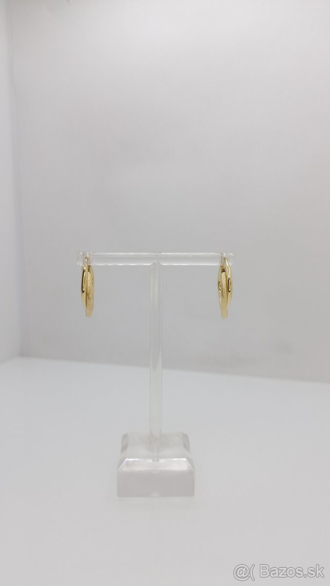 Zlaté elegantné náušnice - 2