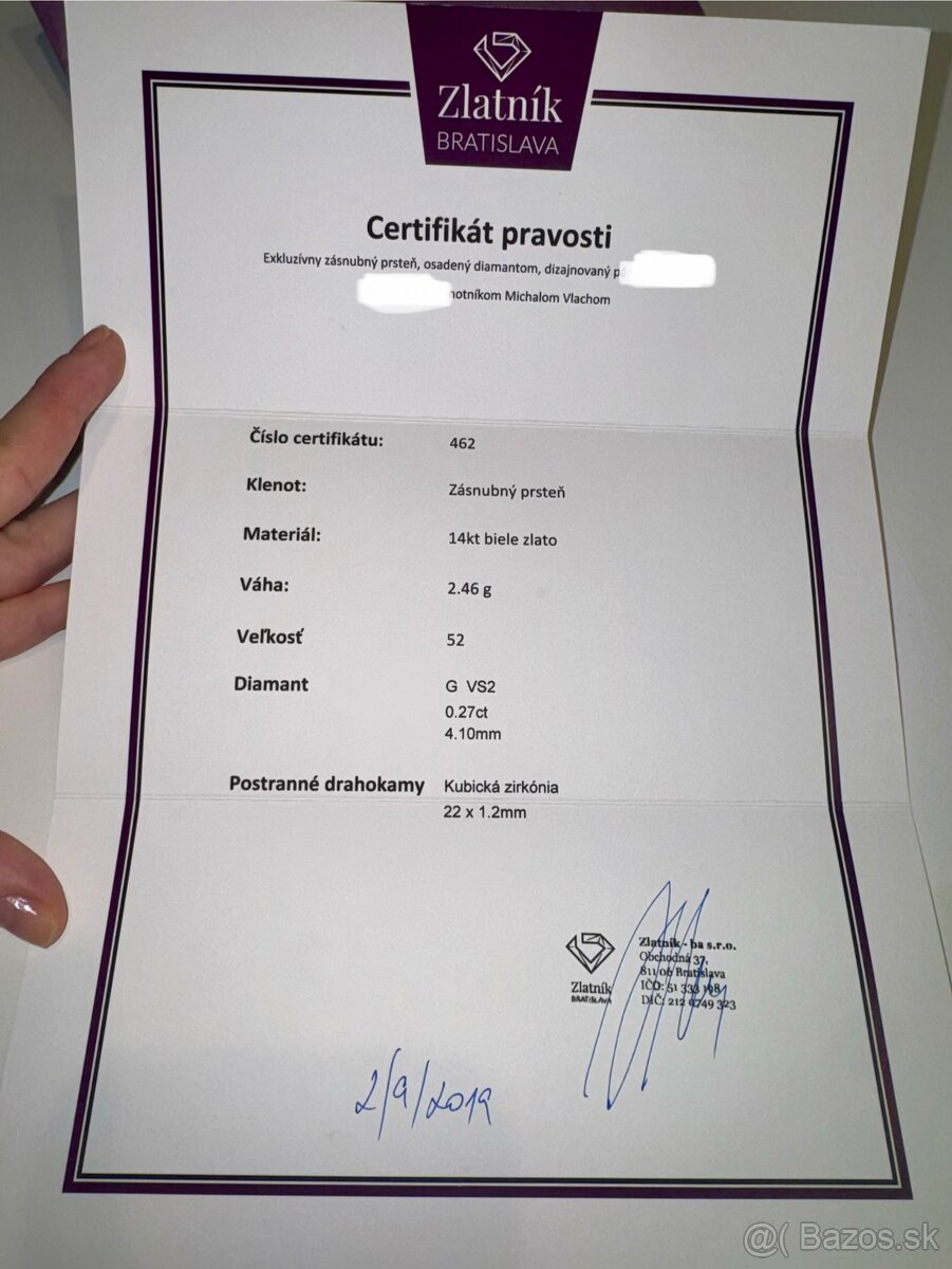 Diamantový prsteň - 2