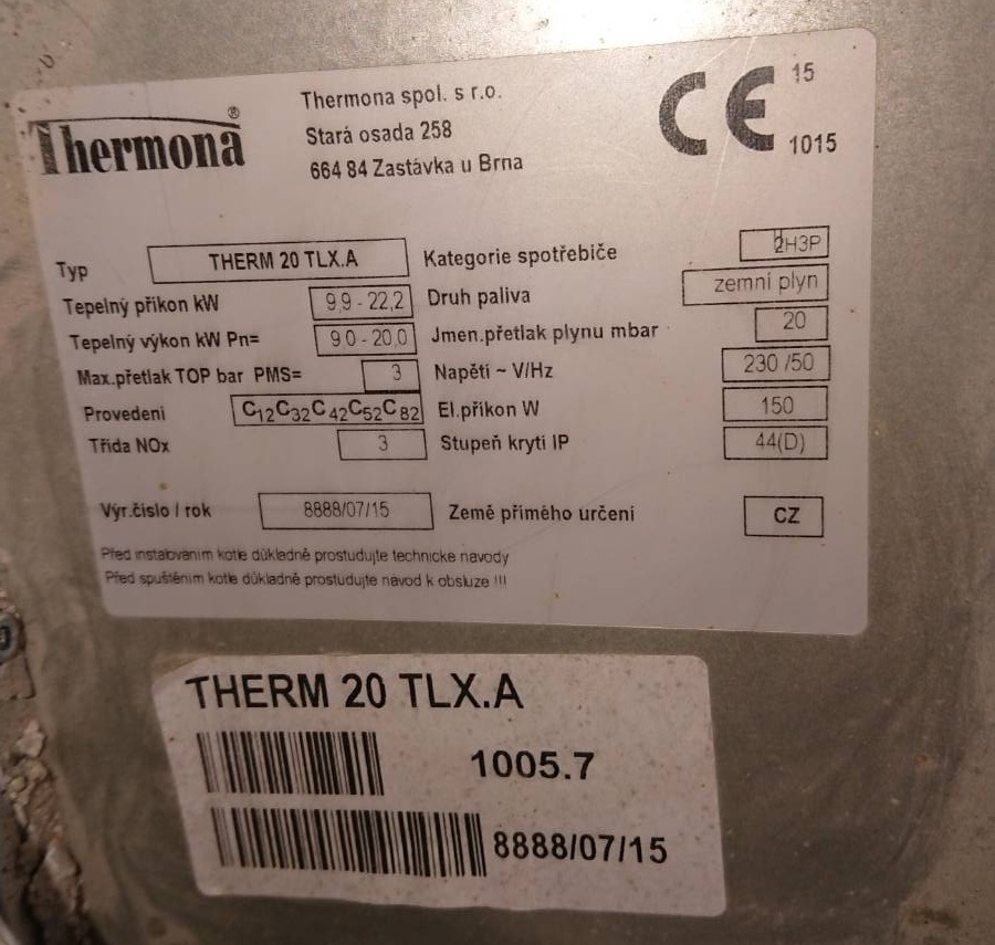 Predam plynovy kotol - 2