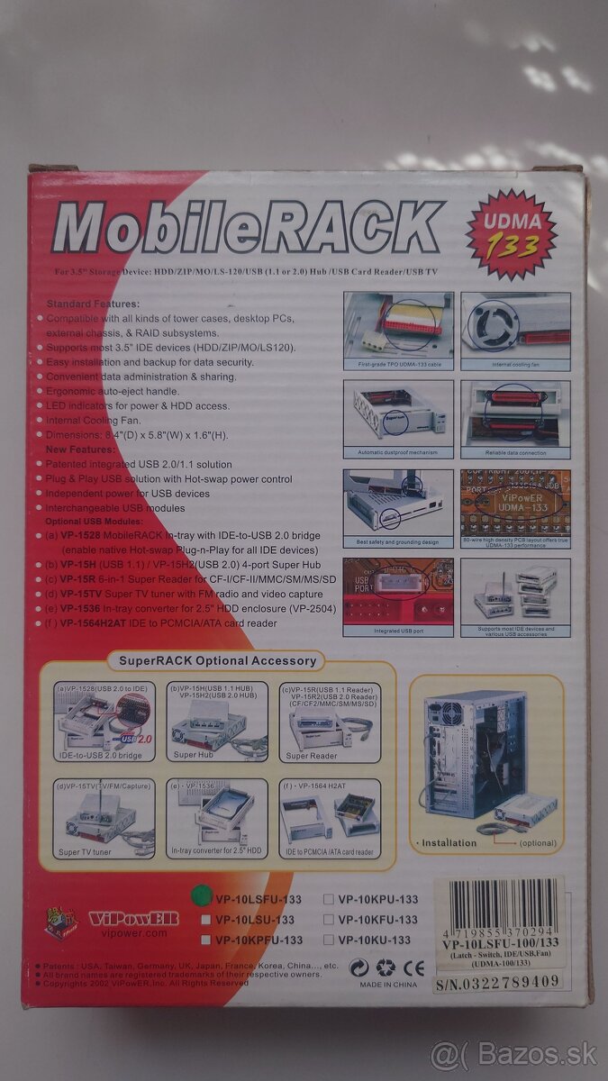 MobileRACK box na 3.5"HDD - 2