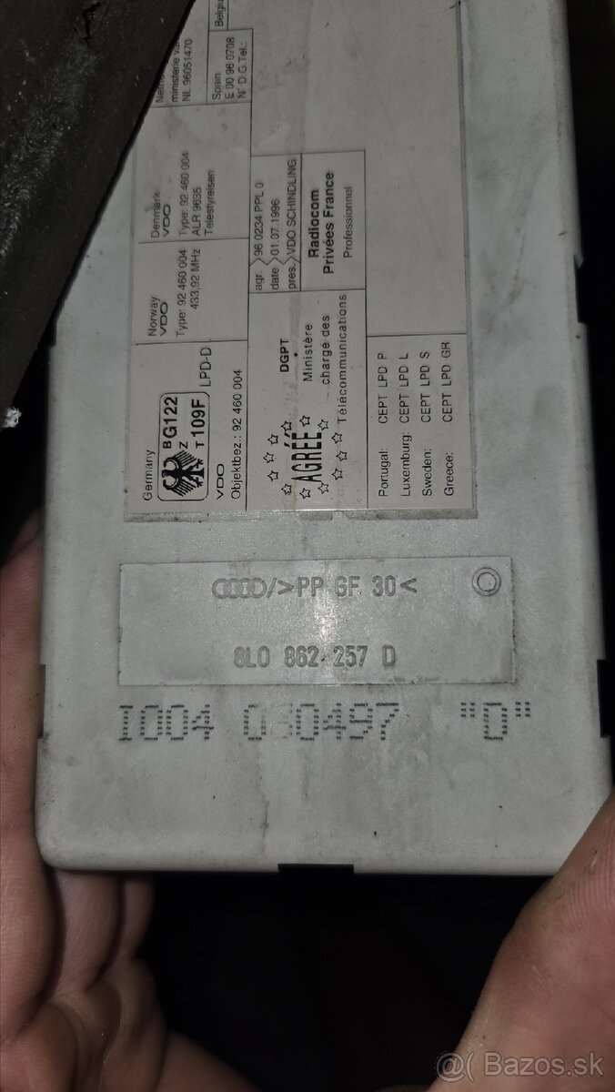 Audi a3 8l centrálne jednotky - 2