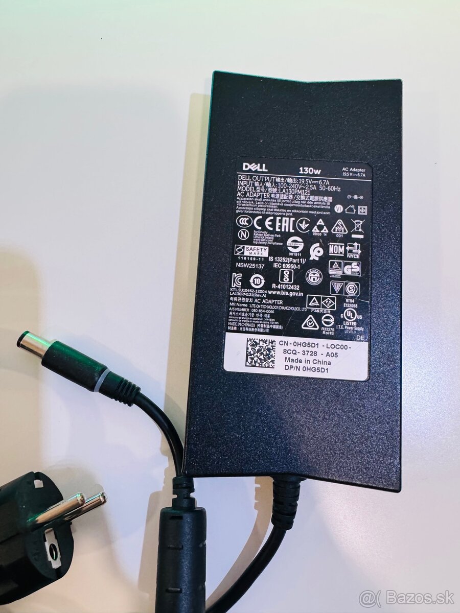 Dell 130W adaptér, ako nový - 2