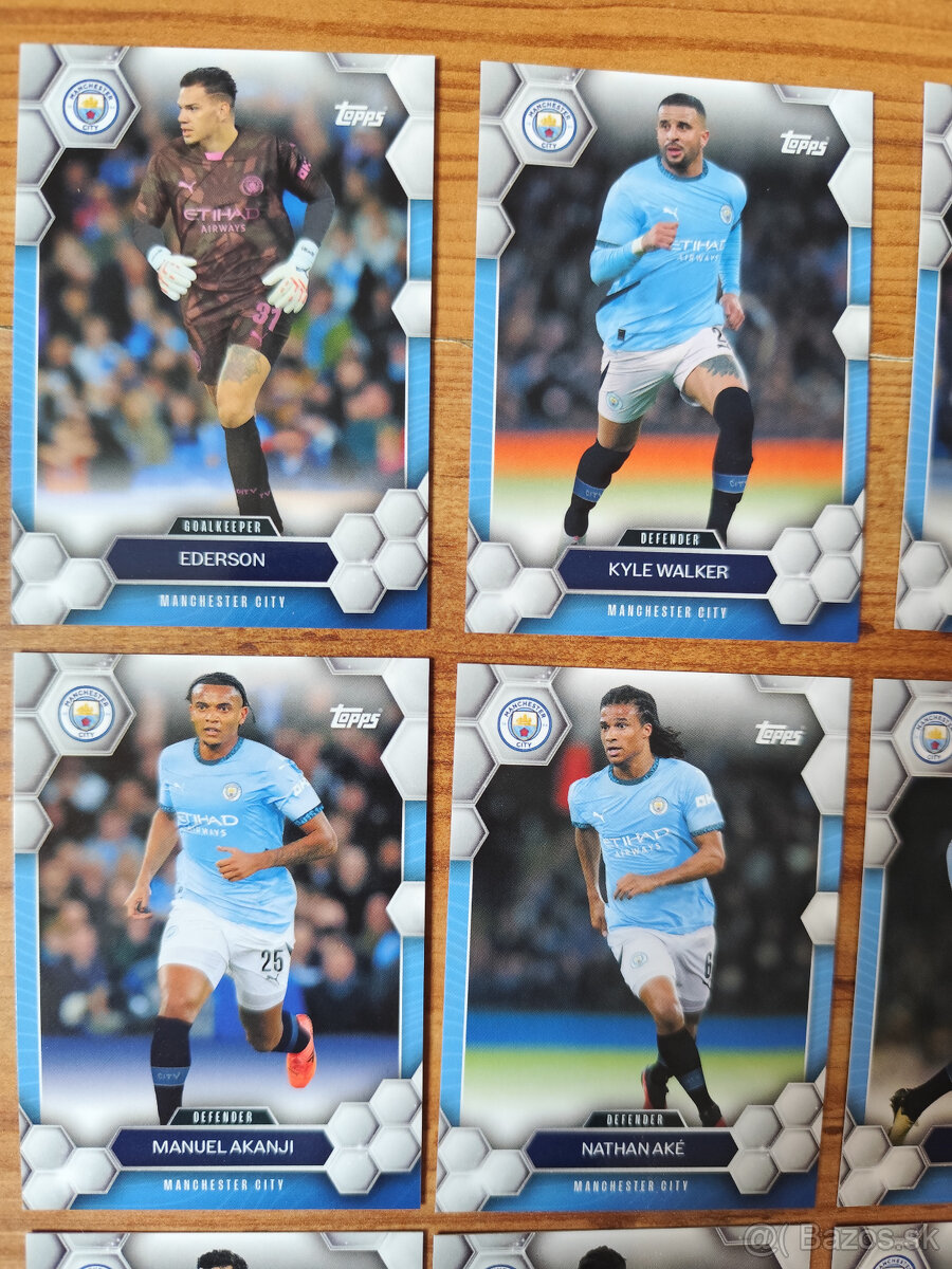 Futbalové kartičky - Manchester City - 2