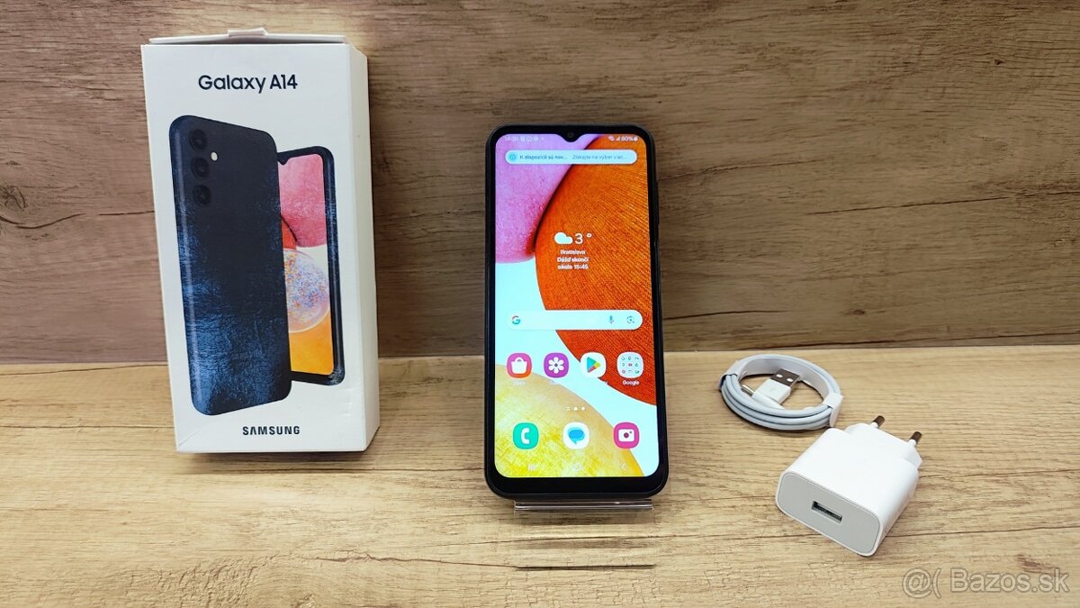 Samsung Galaxy A14 black – nepoužívaný / super stav - 2