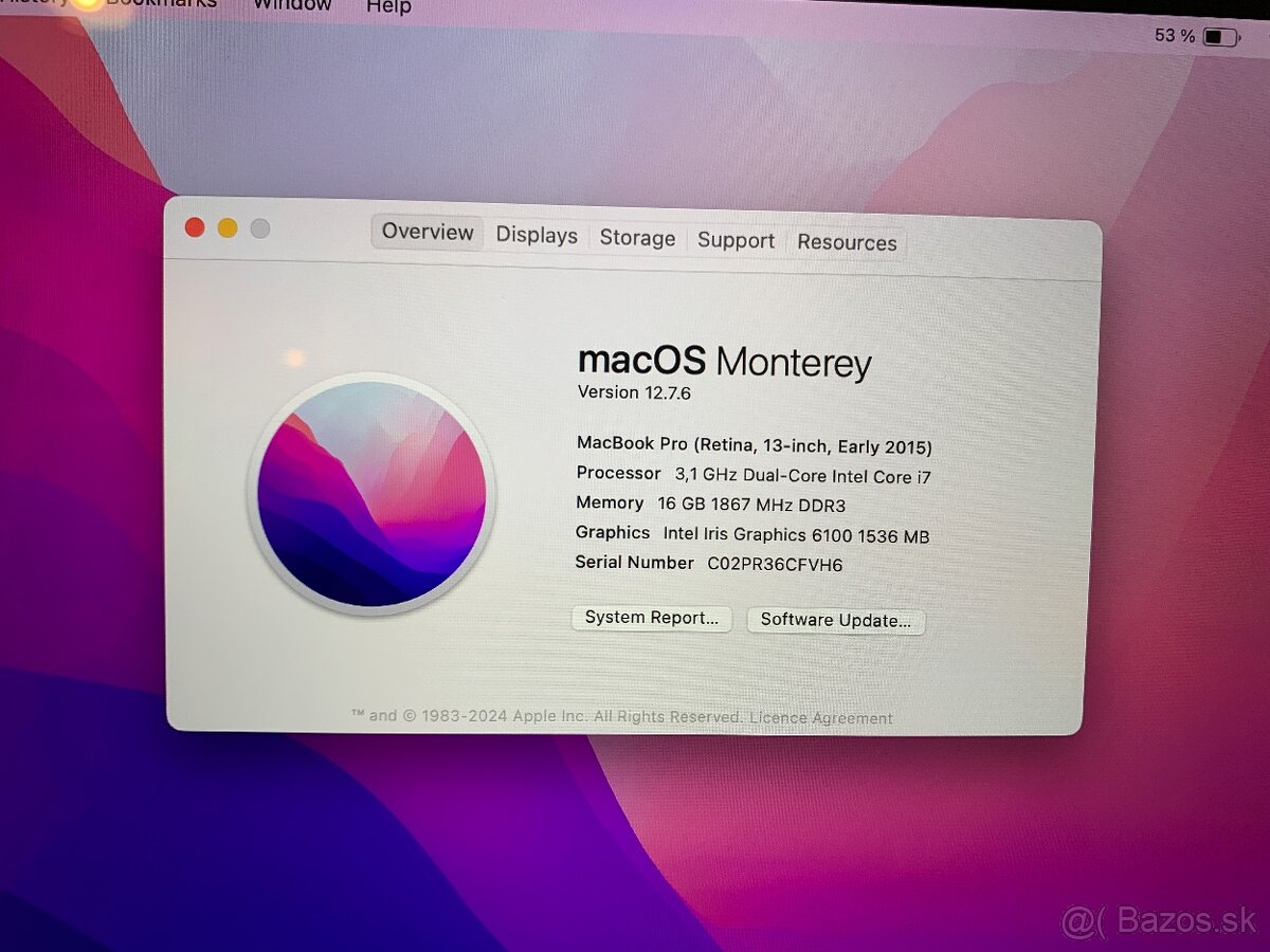 Macbook pro 2015 i7 ram 16gb 500gb - 2