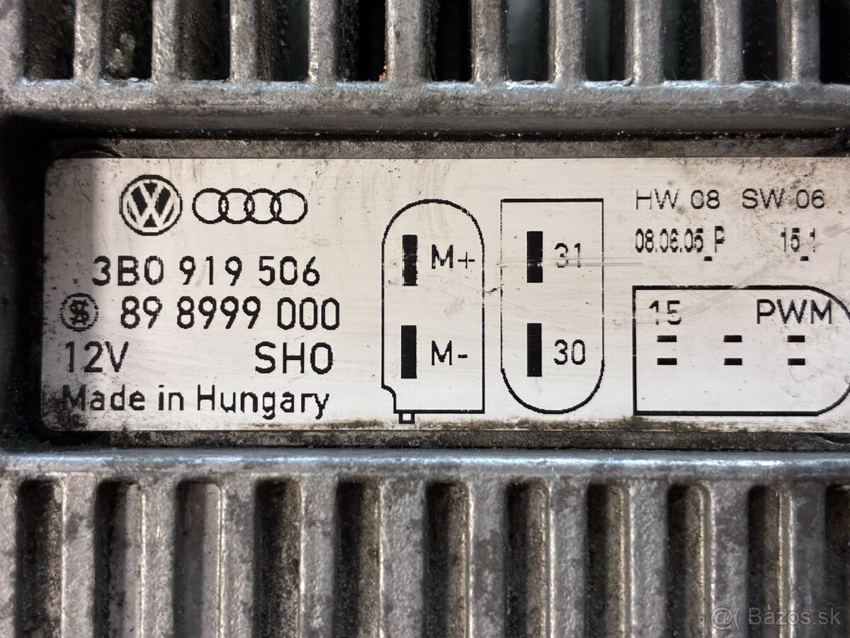 Predám RJ ventilátora c.d. 3B0919506 VW T5 - 2