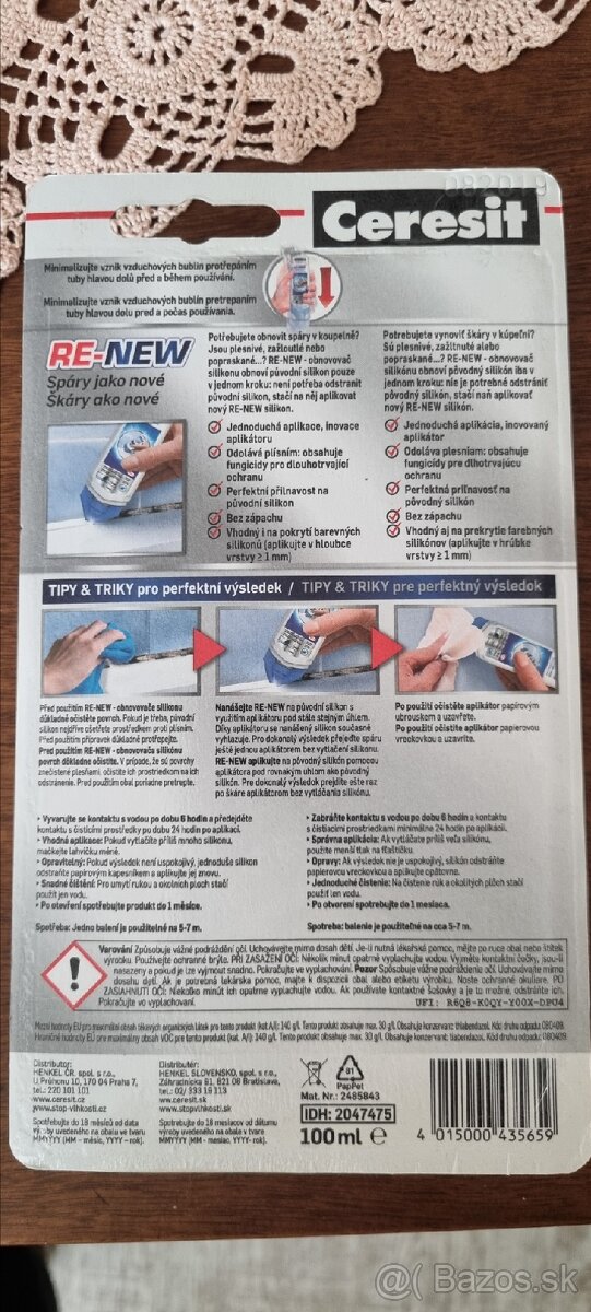 Ceresit RE-NEW obnovovac silikonu biely - 2