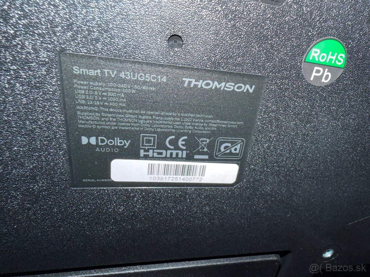 Thomson 43 smart TV - 2