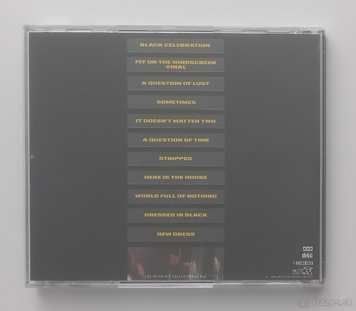 Depeche Mode Benelux CD Black Celebration - 2