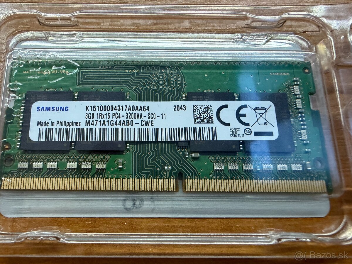 Predám | 2x 8GB DDR4 PC4-3200 MHz | Samsung - 2