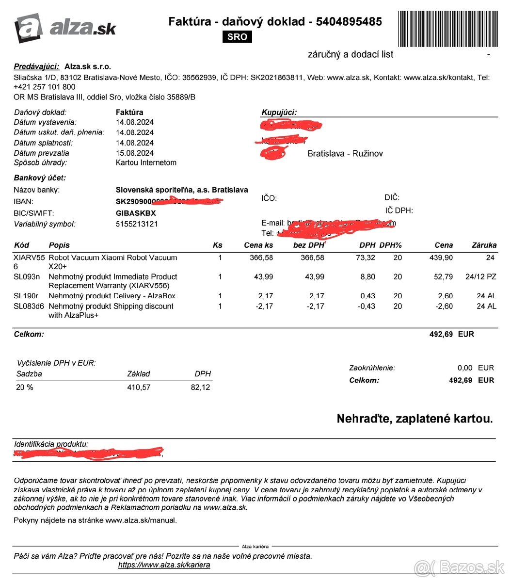 Robotický Vysávač Xiaomi X20+ – Ako Nový - 2