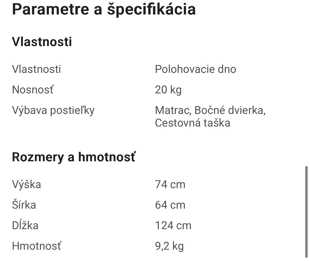 Cestovná detská postieľka Zopa Yoga - 2