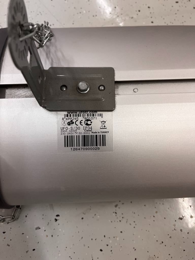 Tepelný žiarič UFO-S/30 3200W - 2