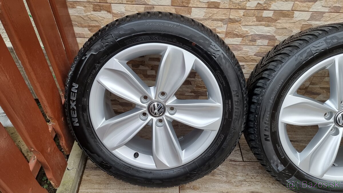 ❄️🌨 Predám VW Istanbul 5x112 R17 215/55r17 zimné/celoročné - 2