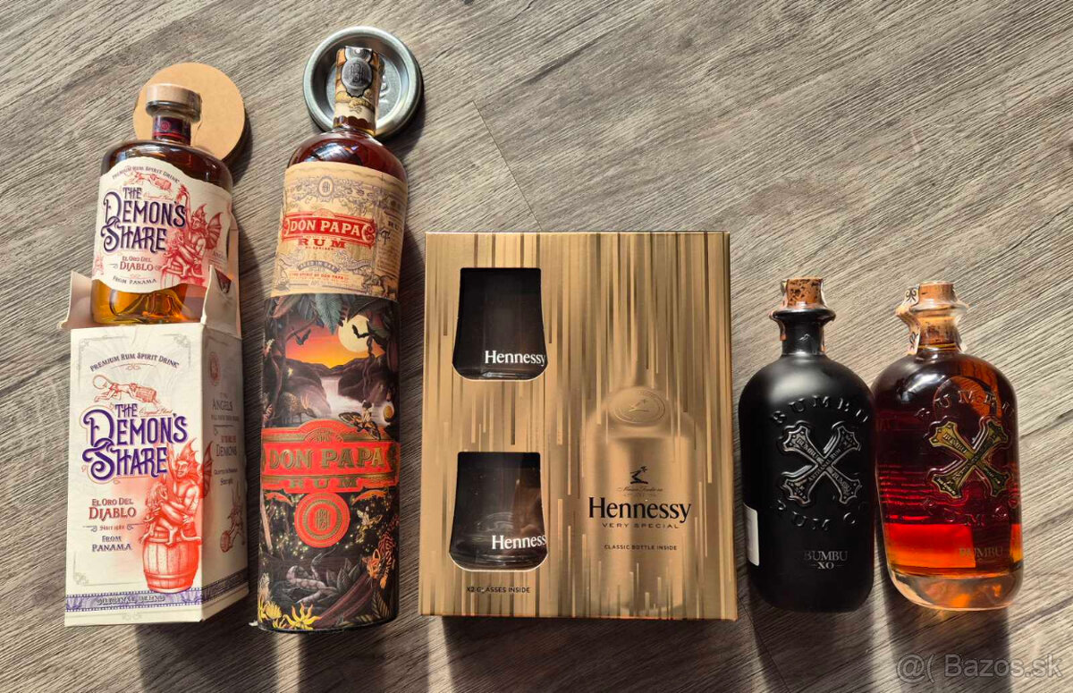 Predám kvalitné rumy - zbierka - 100eur všetky - 2