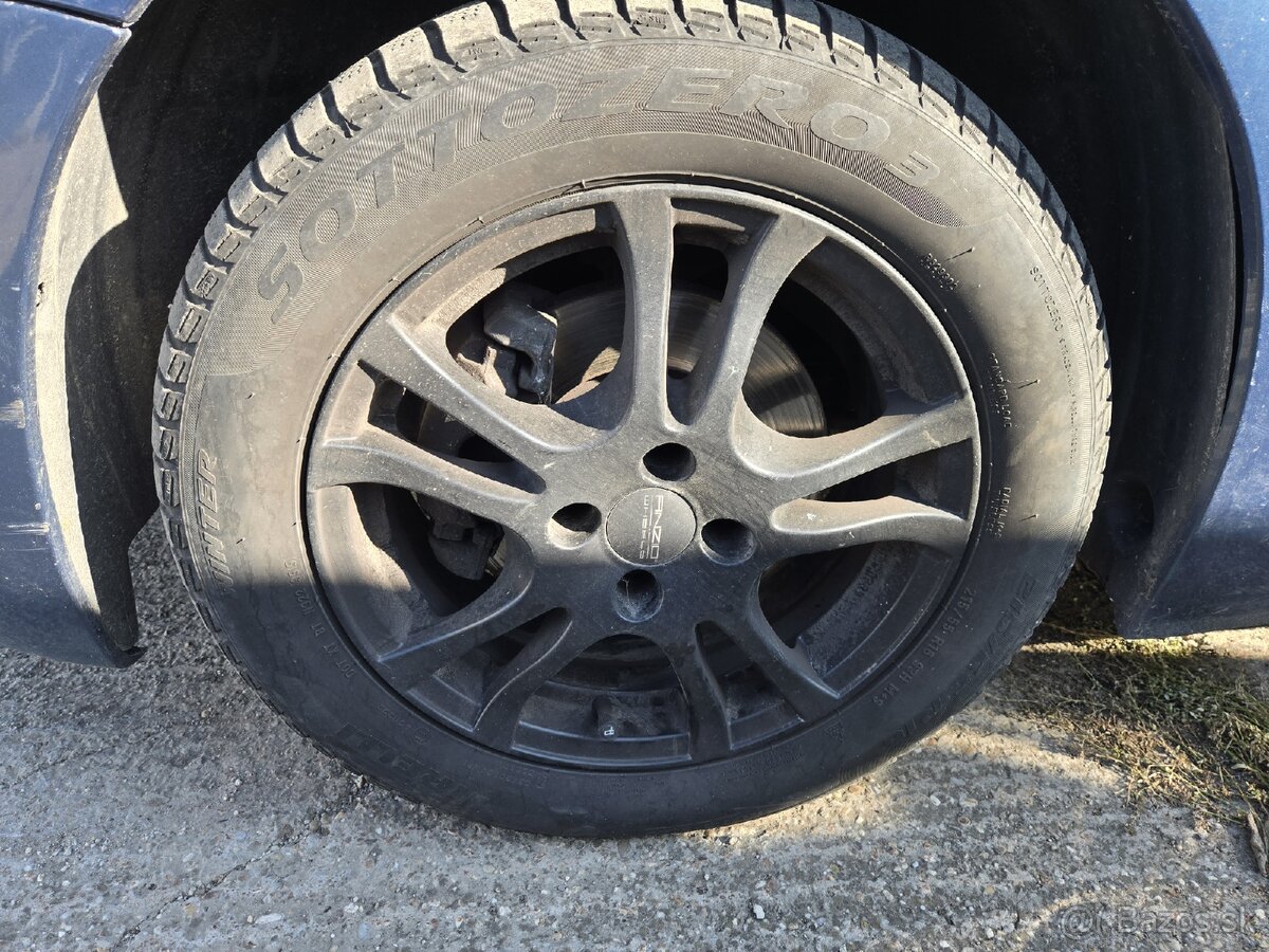 Hliníkové disky 4x108 + zimné pneu 215/55r16 - 2