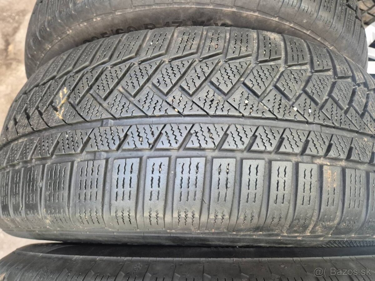 235/60 r17 zimné 4 ks CONTINENTAL dezén 6,3 - 5,7 mm - 2