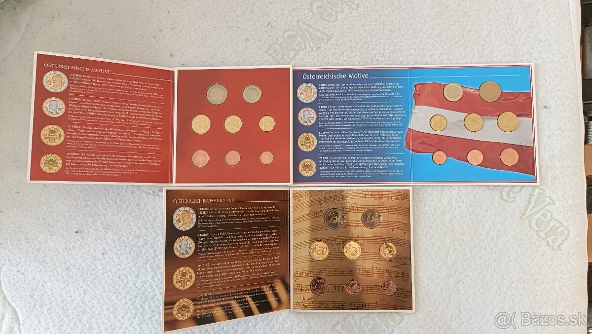 Sady mincí RAKÚSKO 2002,2003,2004 - 2