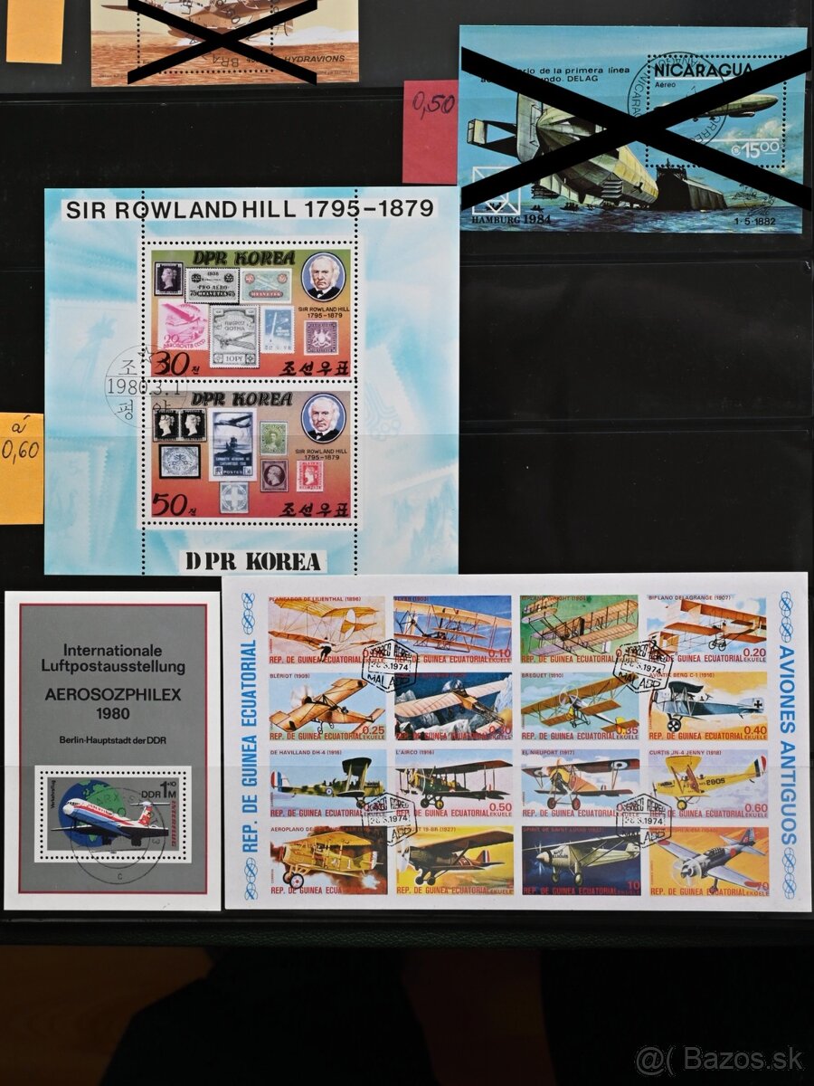 Známky - letectvo a loďstvo 1 - 2