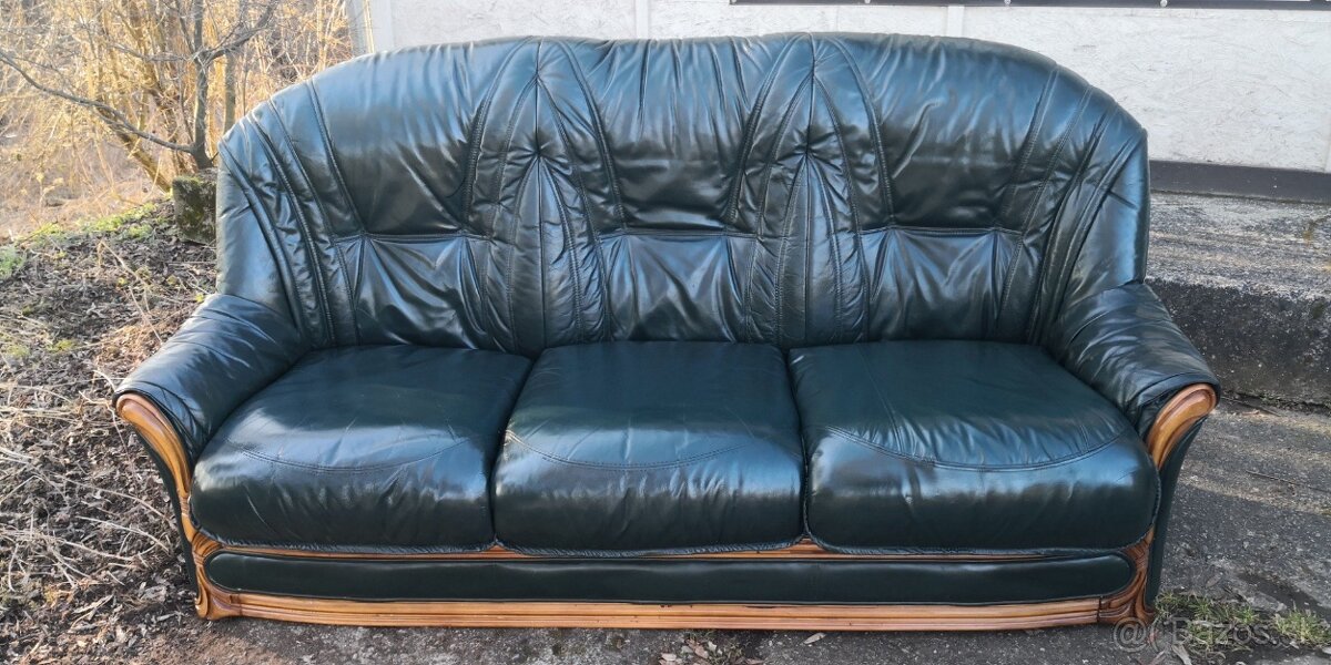 Kožená sedacia súprava(trojsedačka) - 2