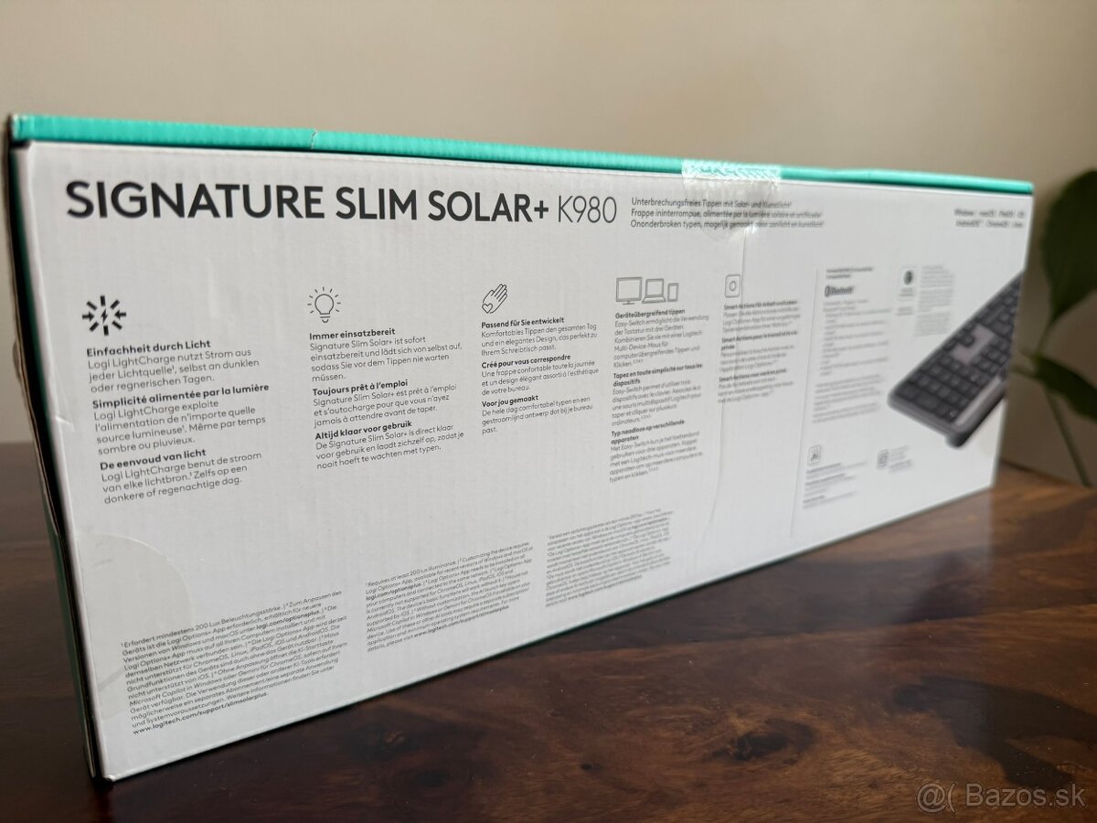 Logitech Signature Slim Solar+ K980 DE nová nerozbalená - 2