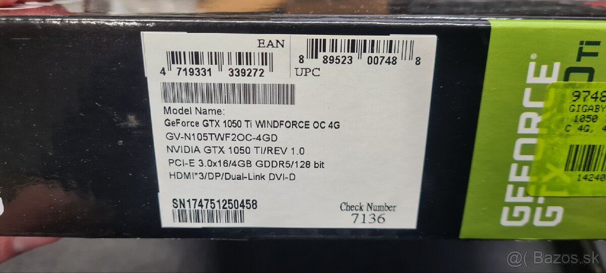Gigabyte GTX 1050 Ti Windforce OC 4G - 2