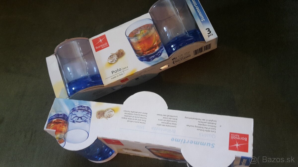 sklenené poháre nové - 2