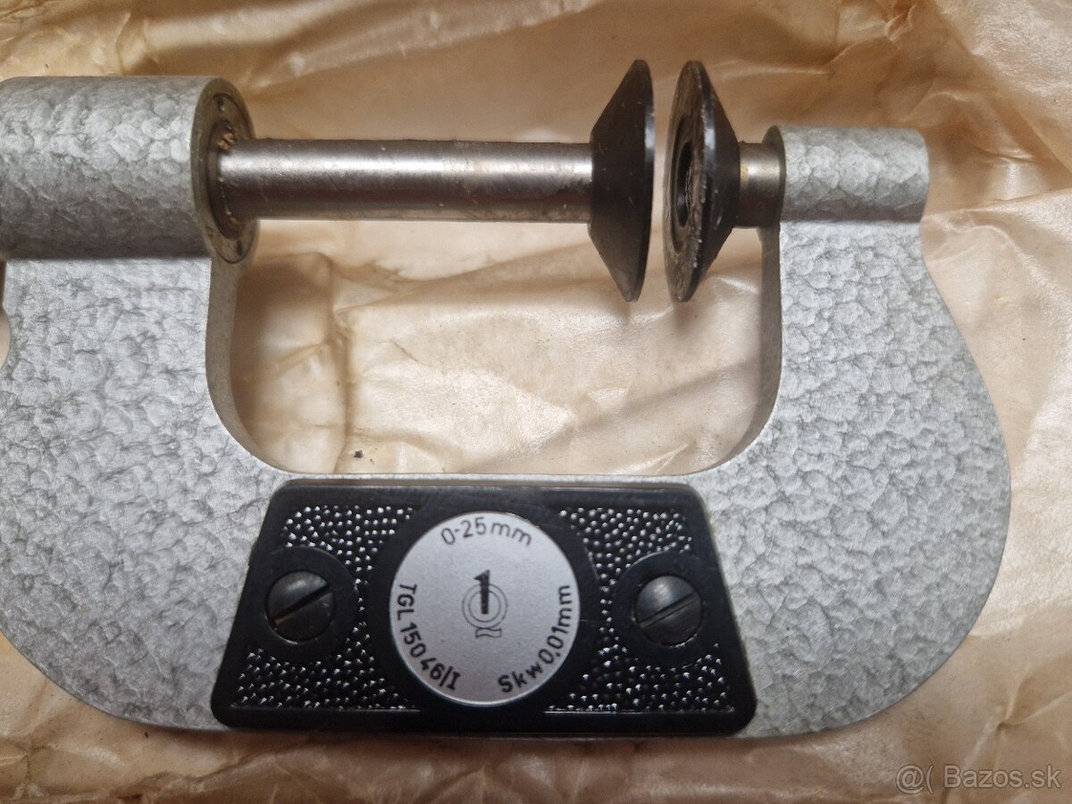Mikrometer strmeňový tanierový - 2