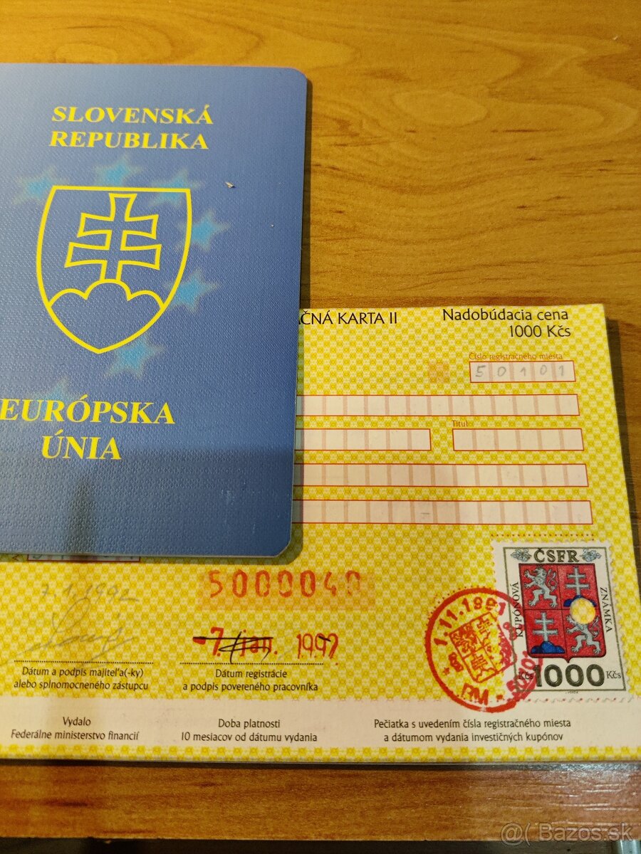 kuponová knižka - 2