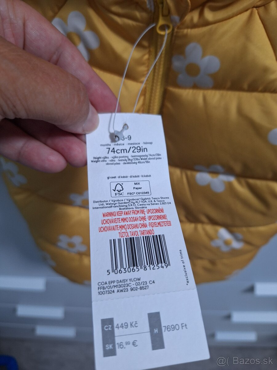 Nová zimna bunda 74 velkost f&f - 2