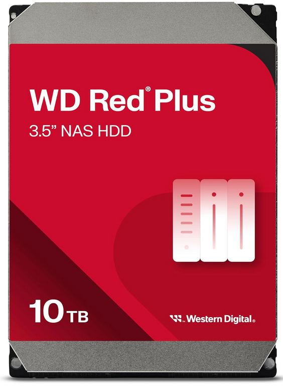 Western Digital WD Red Plus 10TB, 24/7, 512e / 3.5" / SATA - 2