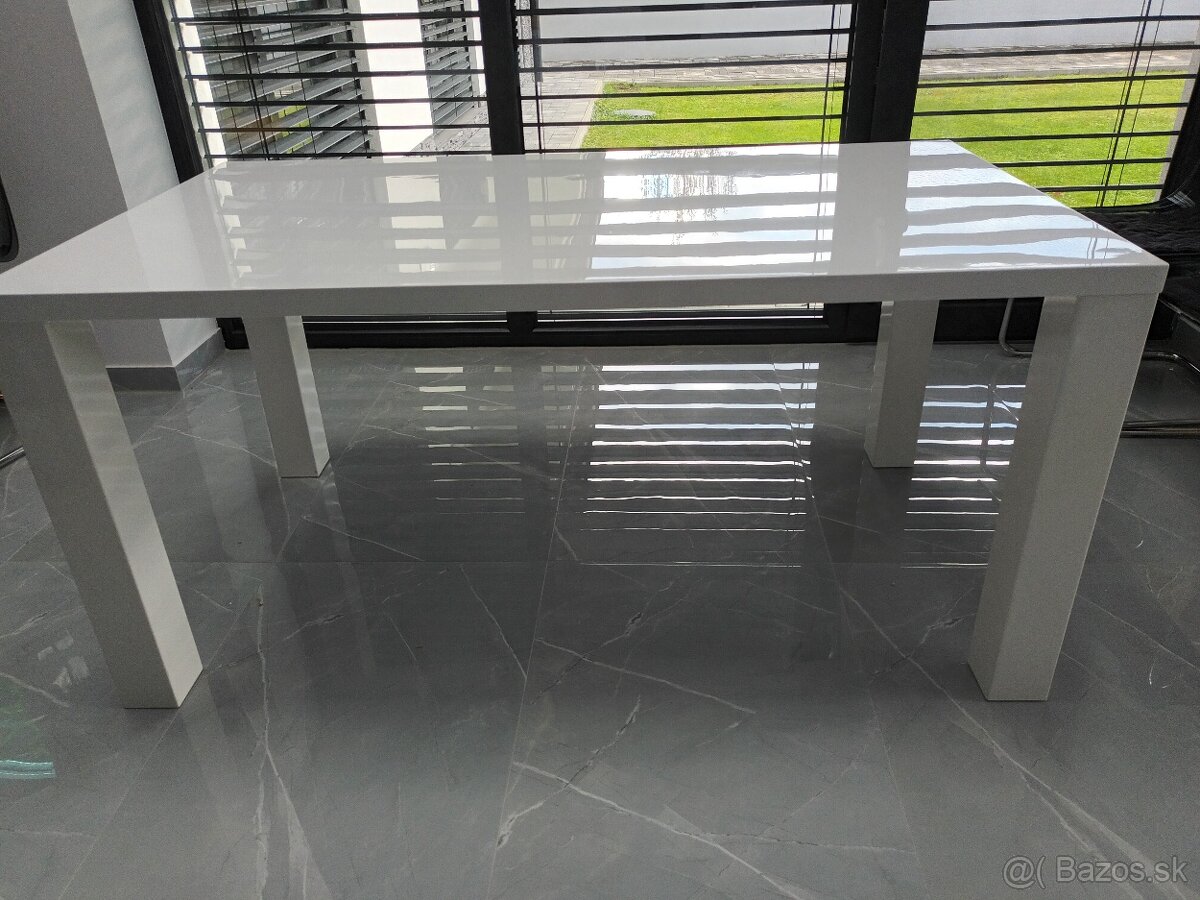 Predam jedalensky biely moderny velky stol 160x90 - 2
