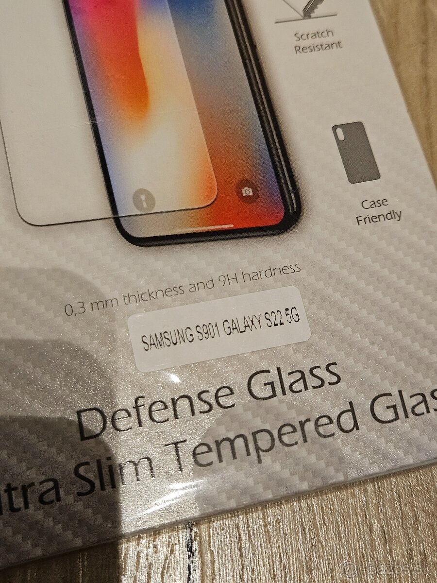 Samsung S22 sklo + púzdro - 2