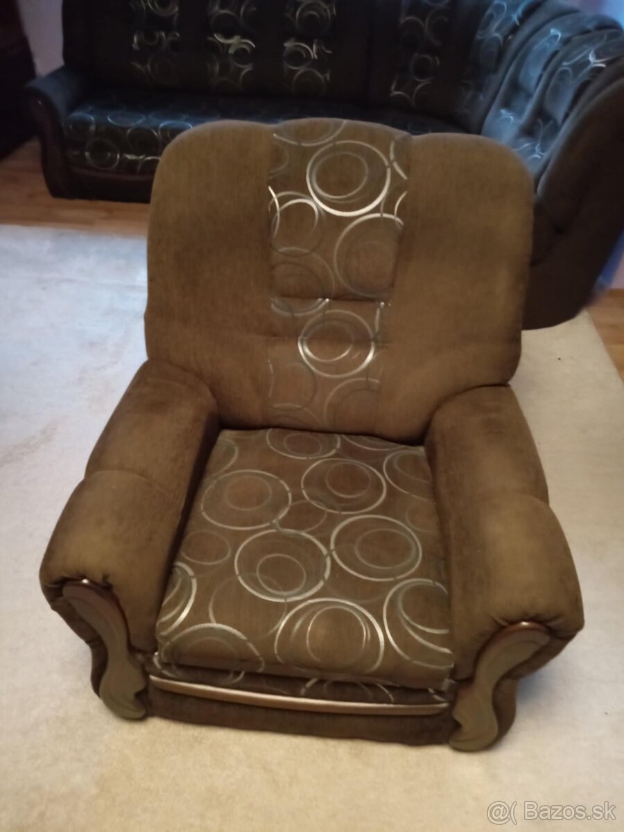Predám sedaciu súpravu+2 kreslá - 2